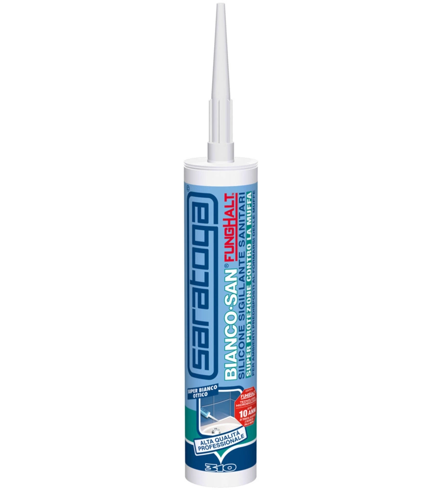 Silicone sigillante "biancosan" bianco 310 ml - saratoga.